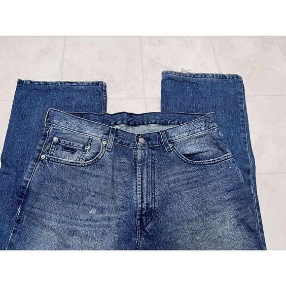 Levi's 517 Mens Bootcut Leg Utility Jeans Dark Wash Sz 34 - Picture 8 of 8